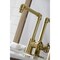 Kingston Brass KSD144RXBB Single-Handle Bathroom Faucet with Push Pop-Up, Brushed Brass KSD144RXBB - alternate 4